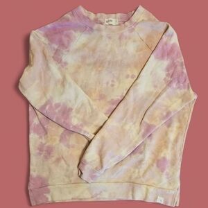 Little Moon Pink and Cream Tie-Dye Top